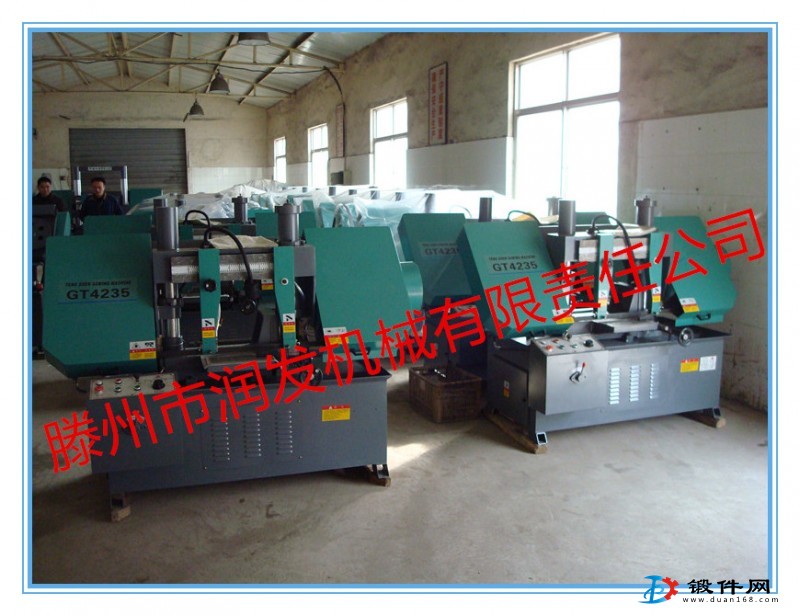 液壓夾緊GT4235金屬帶鋸床 雙立柱結構 鋸切穩定 精度高