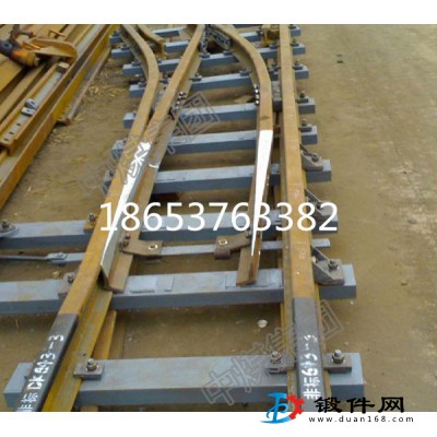 工礦鐵路配件生產(chǎn)銷售 DK715-5-20單開道岔 礦用道岔