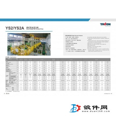 YS2/YS2A 閉式雙點壓力機