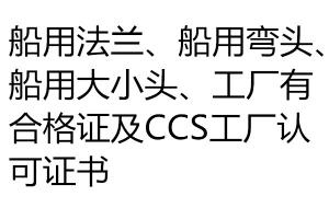 船用法蘭 船用彎頭 船用大小頭